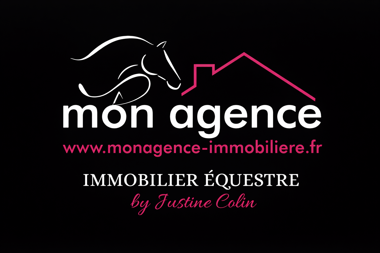 Logo de MON AGENCE - Immobilier équestre by Justine Colin