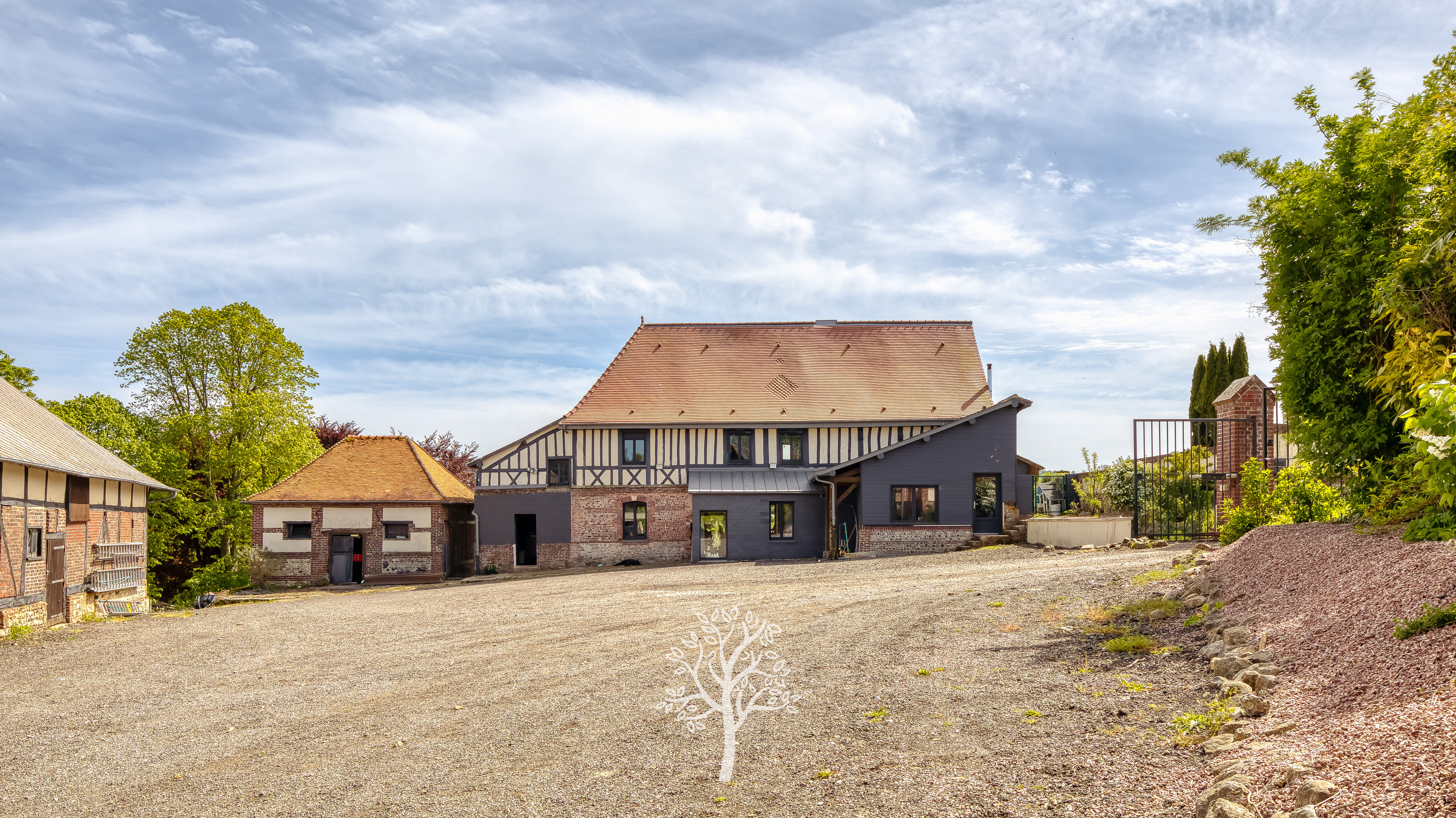 Vue 6 de Propriété à vendre avec dépendances et prairies en Pays de Bray